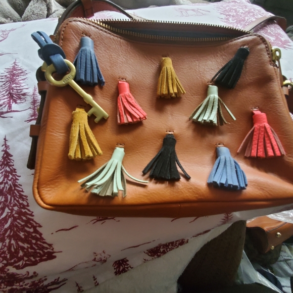 Fossil purse like  new brown unique - Picture 2 of 2